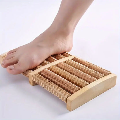 Bundle 02 Wooden Roller Foot  Massager With Free Shipping